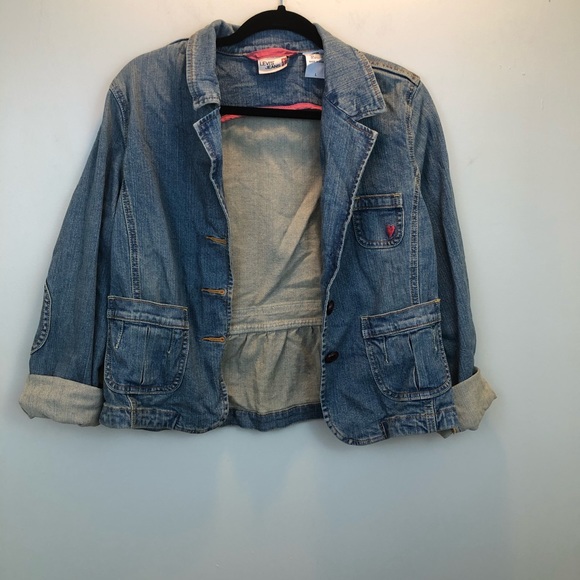 LEVIS JEANS | jean jacket with pink detail - Picture 3 of 5